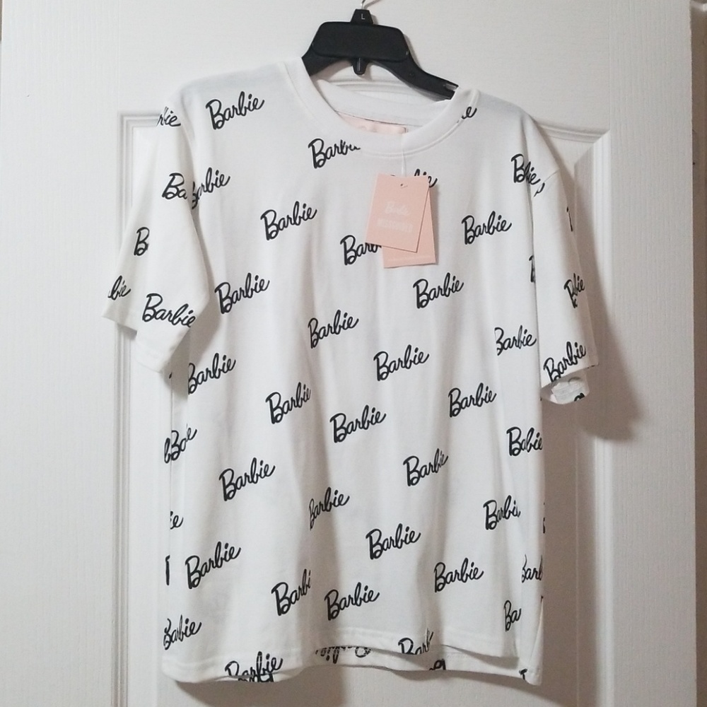 Missguided Barbie print oversized t-shirt